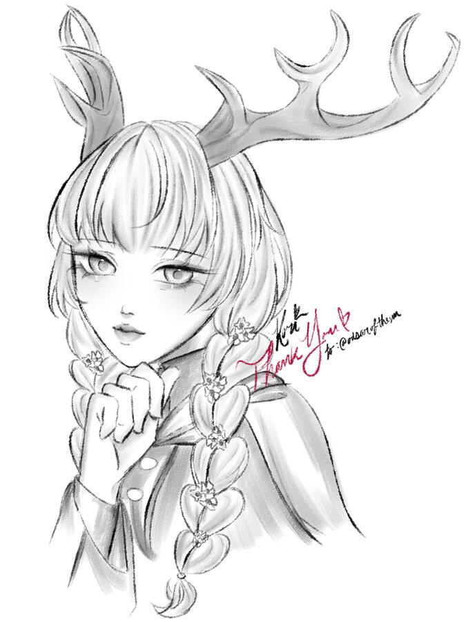 XIV Oretta Commission (@koriandie on Twitter)